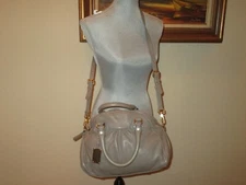 MARC JACOBS Classic Gray Leather Satchel crossbody bag