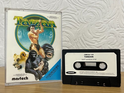 Martech Tarzan Commodore 64 Cassette - Rare & Working -👽👾Retro Gift Idea👾👽 - Afbeelding 9 van 24