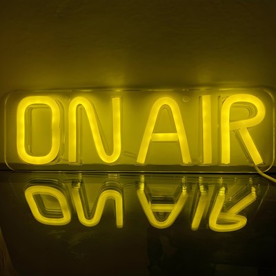 Neon LED ON AIR Schild Licht Deko Lampe Schriftzug Party Beleuchtung Café Gaming