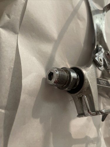 Via Japan Shimano 600 Left L Aluminum Pedal Cr-Mo Axle Silver (1) Vintage - Picture 3 of 6
