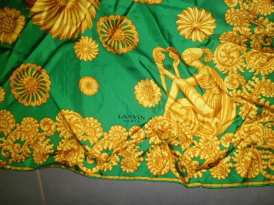 Foulard Vintage En Soie 85x85 Cm - Multicouleur - Très Bon état