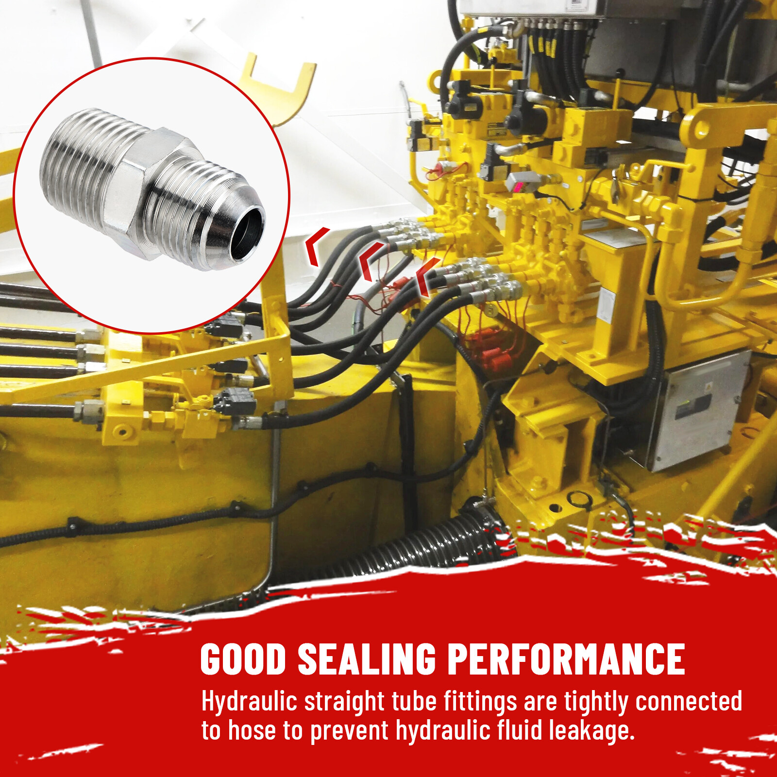 10 Pack New Hydraulic Hose Adapter Fittings: 1/2" JIC 37° Male x 1/2" NPT Male