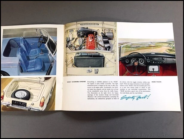 1962 1963 MG B MGB Original 16-page Vintage Car Sales Brochure Catalog Foto 4 de 4