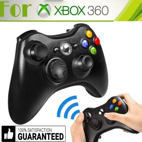 CONTROLLER WIRELESS NERO PER MICROSOFT Xbox 360 - Foto 2 di 15
