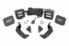 Rough Country LED Light Kit Cage Mount 2" Black Pair CFMoto UForce 1000/1000XL