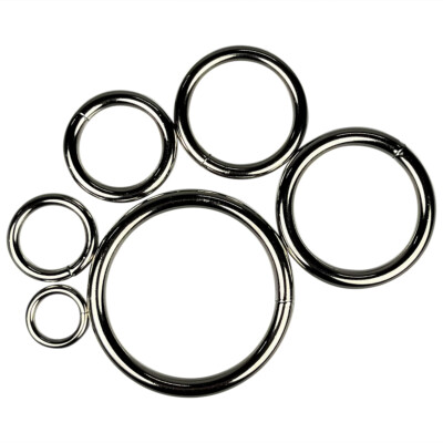 Solid Welded O Ring Nickel Plated 10/pk