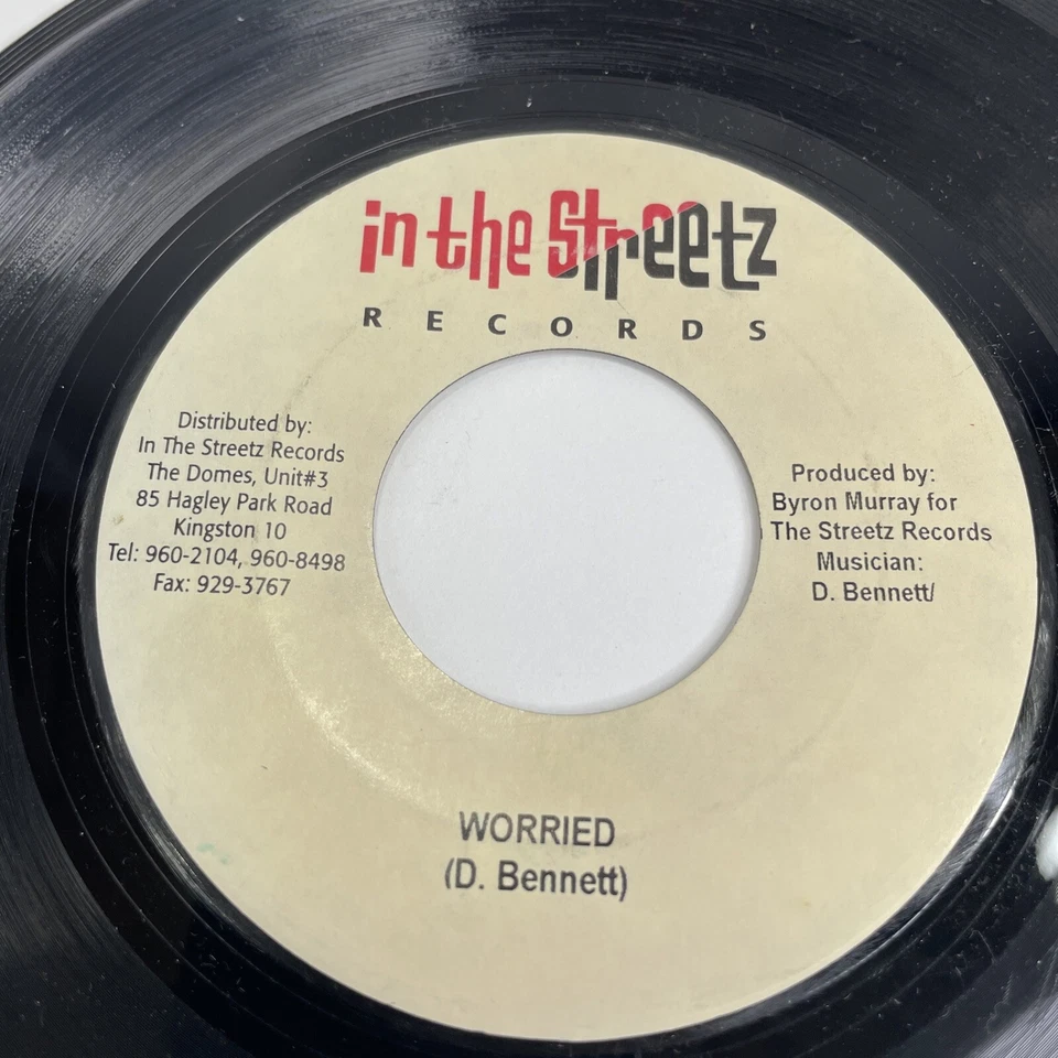 RARE! Beenie Man, Bun A Happy Man (Vinyl Record,45rpm,7",2003) Jamaica Pressing - Image 3 of 4