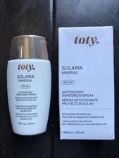 Toty Solaria Mineral SPF 50+ Antioxidant Sunscreen 1.69 oz /50ml Free Shipping