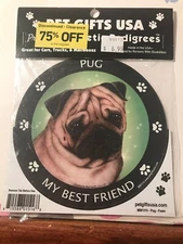 Pet Gifts USA Magnetic Pedigrees Dog Magnet -  PUG "My Best Friend"
