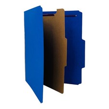 10 Folders Smead Classification Folders Letter 1 Divider 4 Part Dark Blue Folder