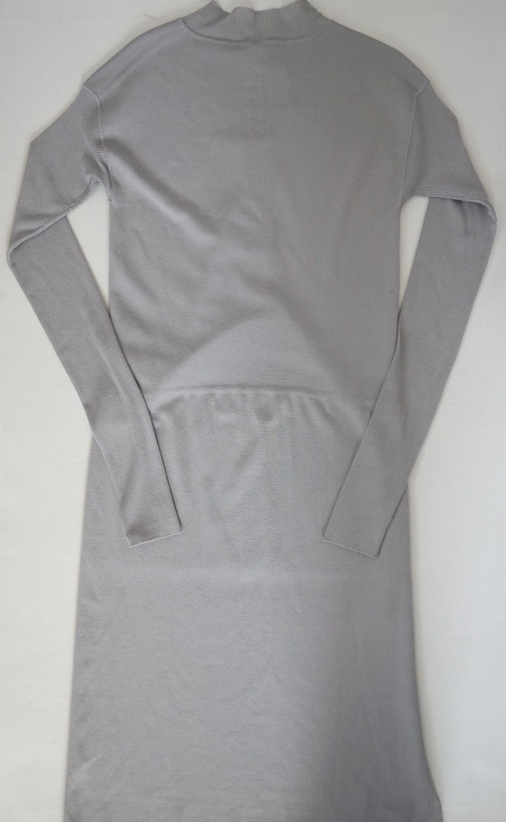 Maglione Lungo Tunica Top ASIMMETRICO RICK OWENS grigio LANA VERGINE L