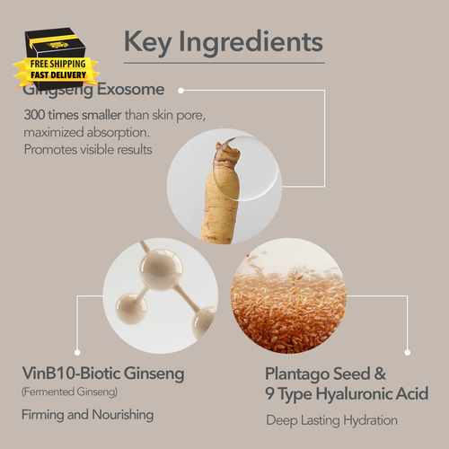 Double Layer Milky Serum 50Ml / 1.69 Fl. Oz, Ginseng Exosomes, 7-Year Aged Vineg - Bild 3 von 6