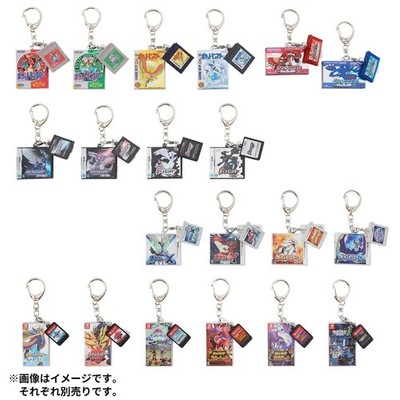 Pokemon Keychain Package & Cartridge Keychain Collection 1996-2025 ALLselect