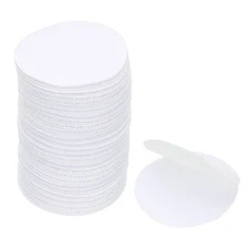 24 Pcs 2" Hook and Loop Strips Round Tape Double Sided White