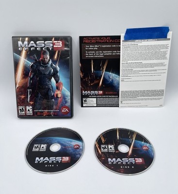 Mass Effect 3 PC Game 2 Disc-Set Complete w/Manual & Insert (PC, 2012)