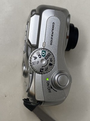 Nikon COOLPIX 2100 2MP Digital Camera Silver Retro Digicam Y2K +