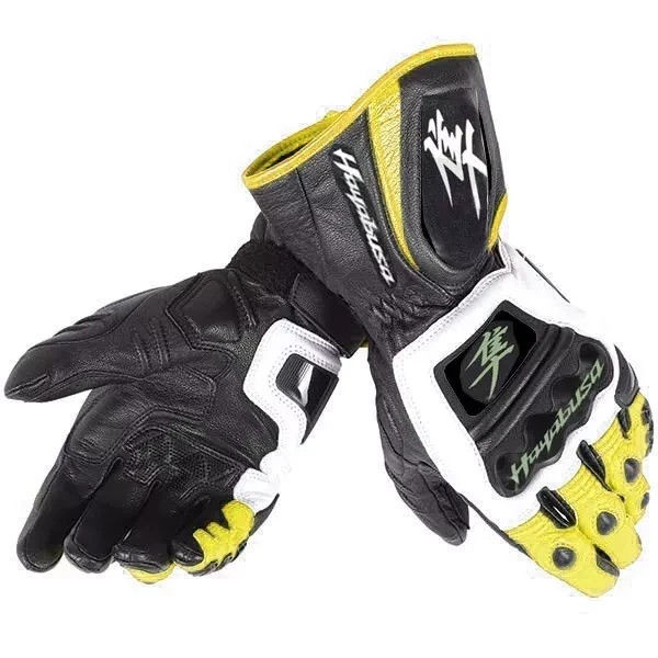 Gants de course moto Suzuki Hayabusa en cuir pour les sorties motards estivales