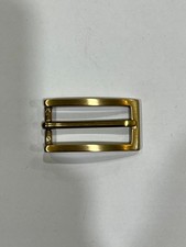 Solid Brass Raw Brass Belt Buckle Made in Italy Fits 0.79" Belt Strap