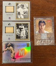 Detroit Tigers Game Used Relic Lot Al Kaline/Willie Horton/Sam Crawford/Trammell