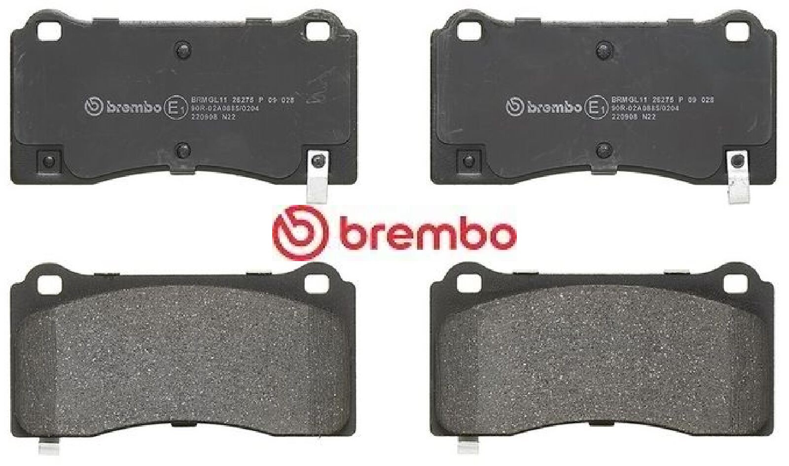 Für BREMBO P 09 028 Brake Pad Set, disc brake P 09 028 Brake pads set front (wi - Bild 2
