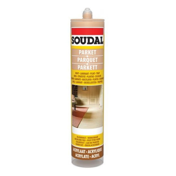 Soudal Parkett Acryl Massivholz-, Parkett-, Laminat- Und KorkböDen 290Ml - Eiche-image