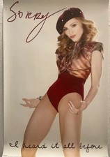 MADONNA POSTER SORRY  Official BOY TOY 50X70 Cm 