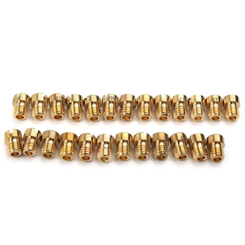 25 Pcs Carburetor Main Jet Brass Main Jets For Dellorto PHBG SHA 5mm #55-#115 US - Picture 7 of 8