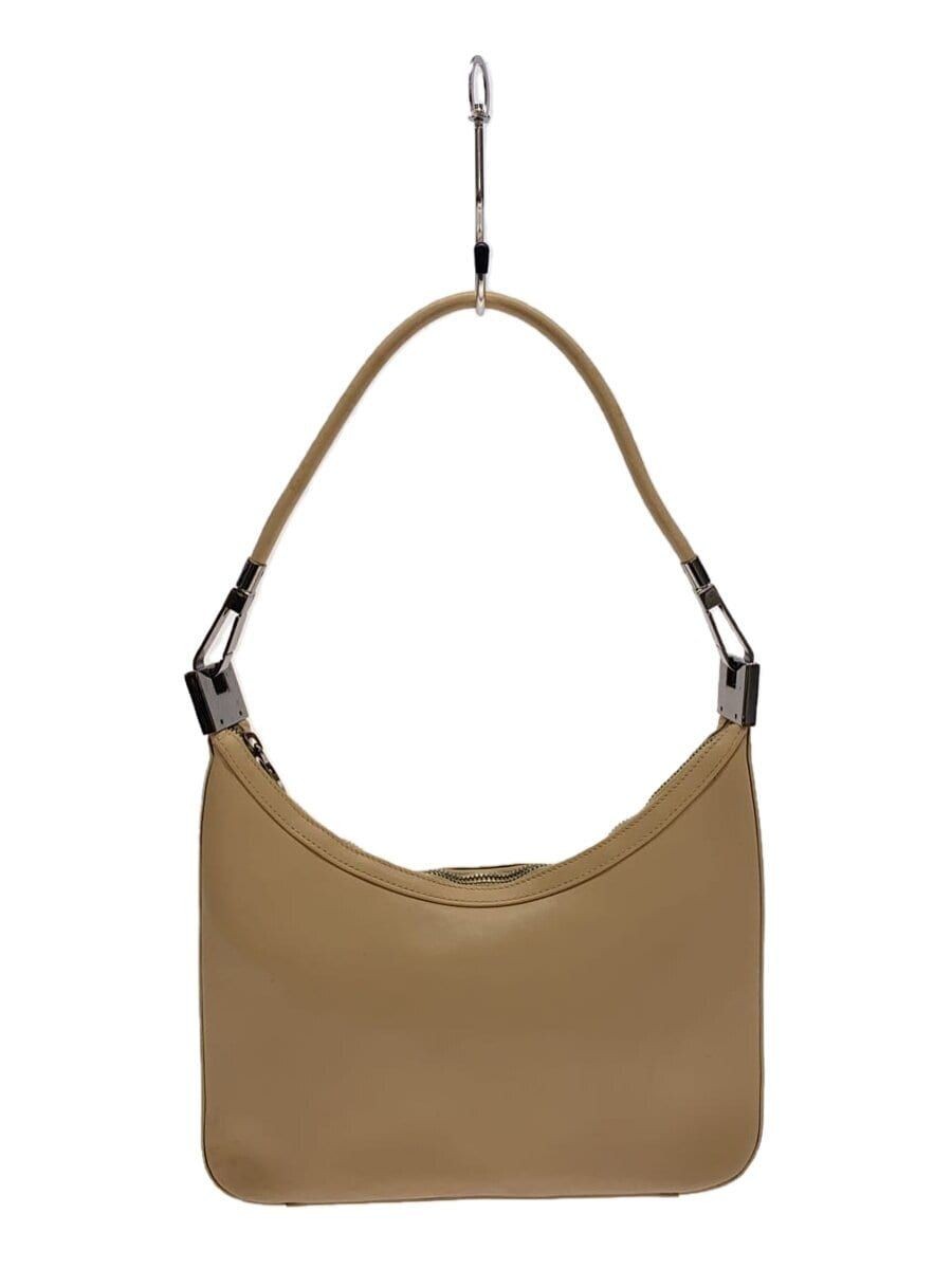 GUCCI handbag leather cream-colored 001-3312 Used