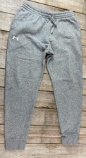 Under Armour Rival Fleece Joggers Sweatpants Grey Boys Youth Size XL