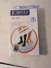 Jobst Relief Med Compression Stockings 15-20 mmHg  Sz M Knee beige