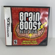 Brain Boost: Beta Wave (Nintendo DS, 2006) CIB Improve Your Concentration