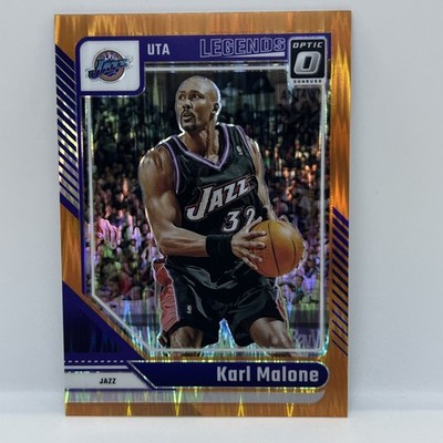 2024-25 Donruss Optic Orange Shock Karl Malone /225 Jazz