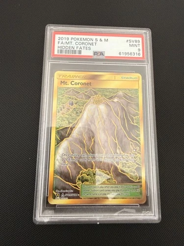 Pokemon Sun & Moon Hidden Fates - PSA 9 Mt. Coronet SV89/SV94