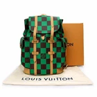 Louis Vuitton Christopher MM Backpack Bag N40564 Green Damier Pop Purse Auth New