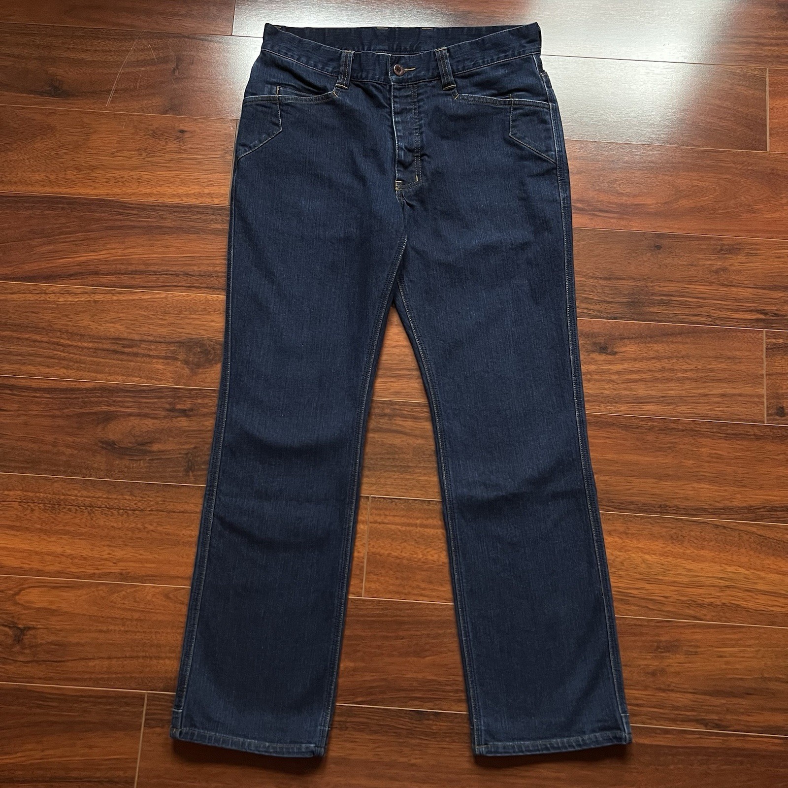 Triple Aught Design Denim Jeans Straight Leg Button Fly Made In USA Size 32x30