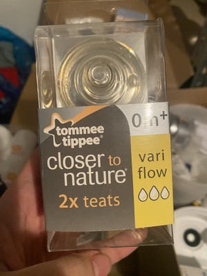 Tommee Tippee Closer to Nature Schnuller schneller Durchfluss vari flow, 0+
