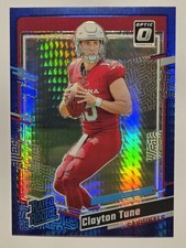 2023 Panini Donruss Optic Clayton Tune Rated Rookie #202 Blue Hyper Prizm