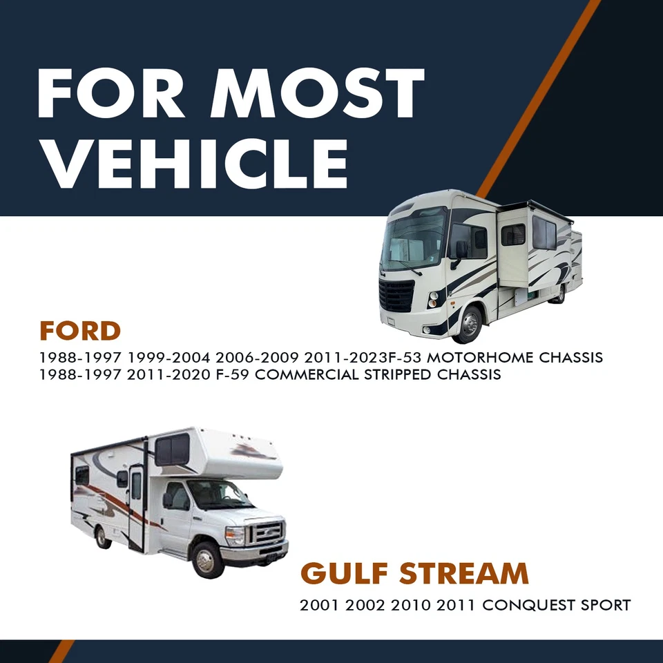 Par de 2 amortiguadores delanteros para chasis autocaravana Ford F-53 1988-2023 Foto 2 de 3