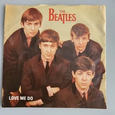 THE BEATLES Love Me Do 1982 UK ltd edition 20th Anniversary 7" vinyl~p/s -GT44