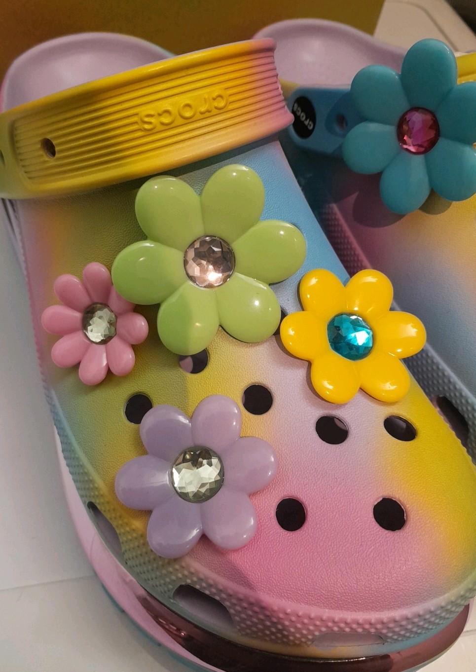 Lazy Oaf x Crocs Mega Crush Limited Edition Platform UK 7 EU 41 US 9 Rainbow image 3