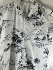 Royal Creations Hawaiian Shirt Made In USA Mens XL Camp Vintage Cotton Casual