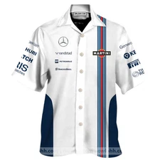 Williams Martini Formula Racing F1 Hawaiian Shirt
