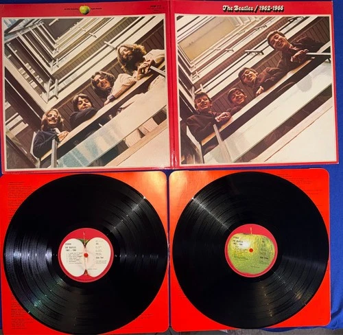 vintage Beatles 1962-1966 (RED ALBUM) 2X LP RECORD CLEAN VINYL Greatest Hits UK