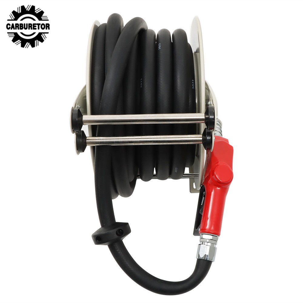 1" × 50' High Quality Retractable Diesel Fuel Hose Reel With Auto Fueling Nozzle thumbnail 7