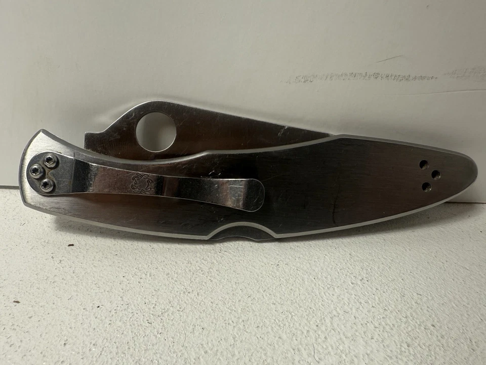 Spyderco C07PS Police Folding Knife 4" Plain/Serrated Blade - Image 4 of 4