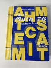 Saxon 76 Math TEACHERS EDITION (3rd edition) ...