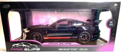 NEW 2025 Jada Pink Slips Ford Shelby GT500 Code Red 1:18 - Black w