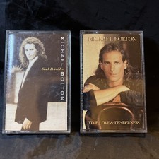 Michael Bolton Cassette Soul Provider  Time, Love And Tenderness Lot Of 2