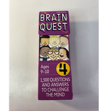 Brain Quest Grade 4 Decks 1  2 1,500 Questions Revised 4th Edition learning