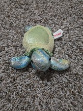 Juguete de peluche Aurora Sparkly Sea Turtle 7" 2016 excelente estado